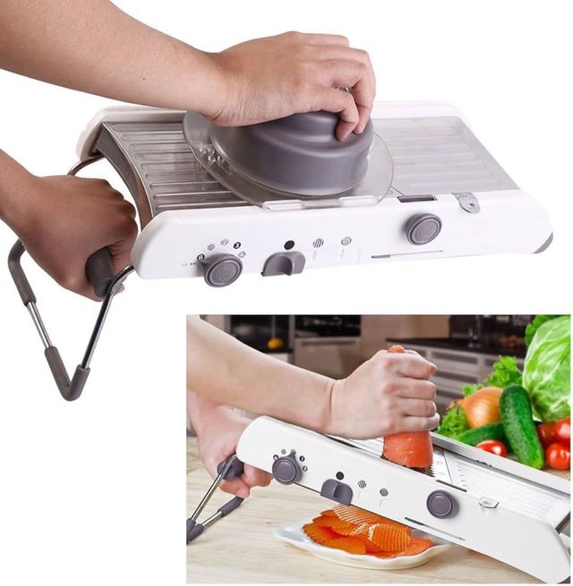 Cortador de Verduras Manual de Aço Inoxidável