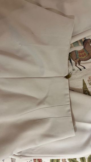 Pantalón de vestir Zara blanco