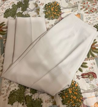 Pantalón de vestir Zara blanco