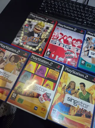 Pack Juegos Singstar PS2 Karaoke