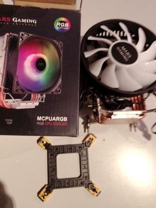 Mars Gaming MCPU-VR Doble ARGB Ventilador CPU 120m