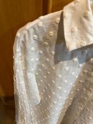 Camisa Zara Blanca Talla M