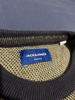 Jersey Jack & Jones Talla M Verde y Azul Marino