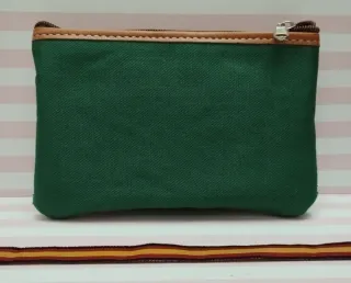 NOVEDAD. MONEDERO LONA Y PIEL BANDERA + REGALO PUL