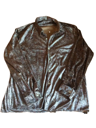 Camisa Terciopelo Vintage Marrón/Gris