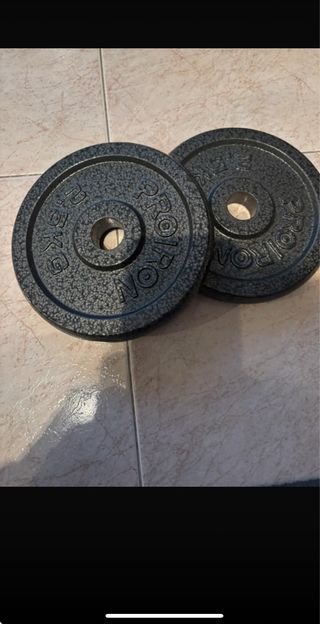 4 Platos de pesa 2,5kg