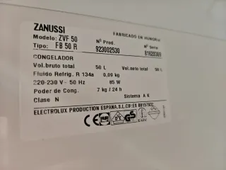 Congelador Zanussi 50L