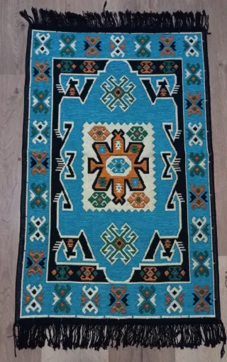 Lotto di 12 tappeti turchi tipo Kilim 60x90 cm