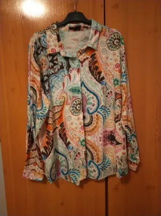 Camisa estampada multicolor