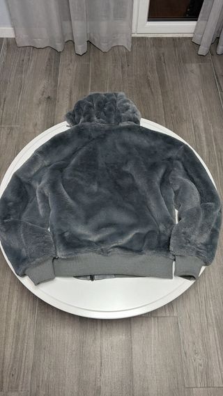 Chaqueta Bomber Reversible Zara Gris