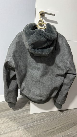 Chaqueta Bomber Reversible Zara Gris