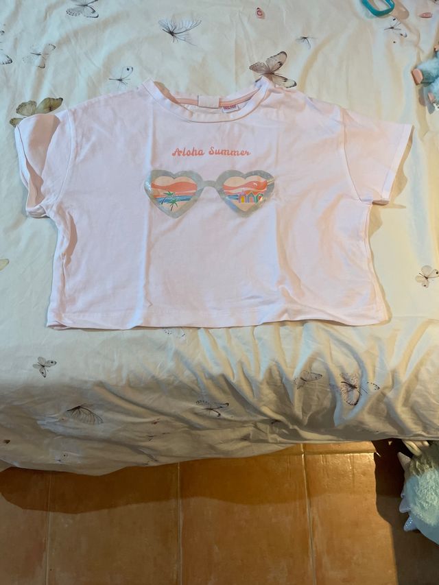 camiseta rosa