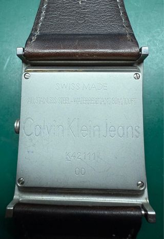 Reloj Calvin Klein Jeans Cuero Marrón Plata