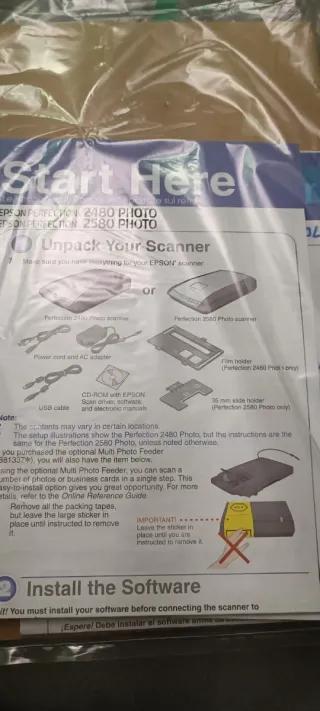 Soporte Películas Epson 2480 Photo