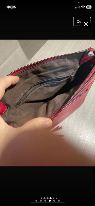 Bolso rojo nuevo con etiqueta+regalo foulard nuevo