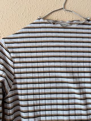 Camiseta de algodón a rayas