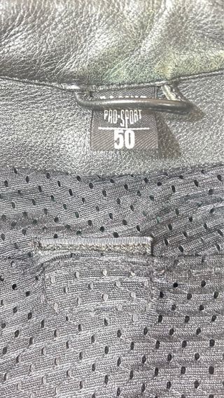 Chaqueta de cuero y pantalón para moto hombre