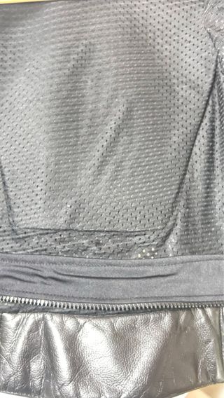 Chaqueta de cuero y pantalón para moto hombre