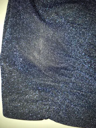 Falda Brillante Azul