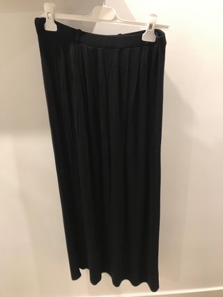 Falda larga negra talla única
