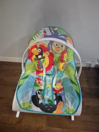 Hamaca para bebé,con diseño de animales, vibración