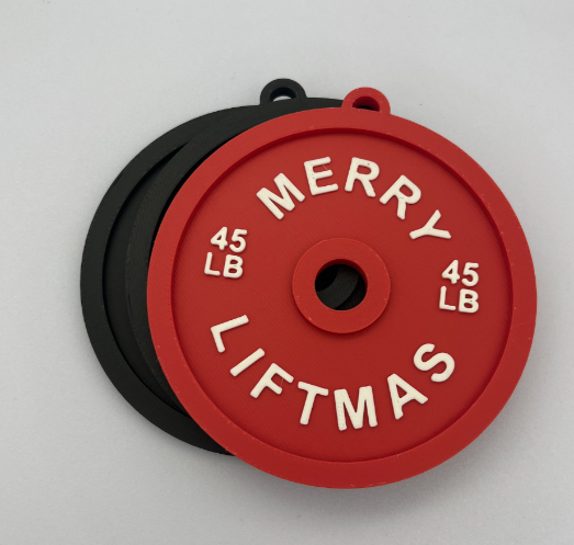 Adornos Navideños Pesas Gimnasio