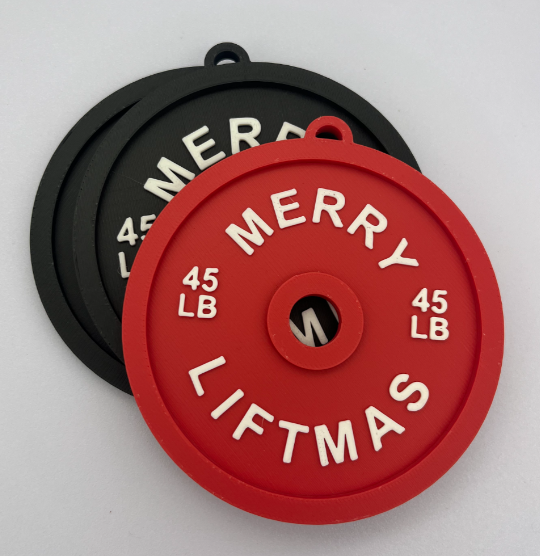 Adornos Navideños Pesas Gimnasio