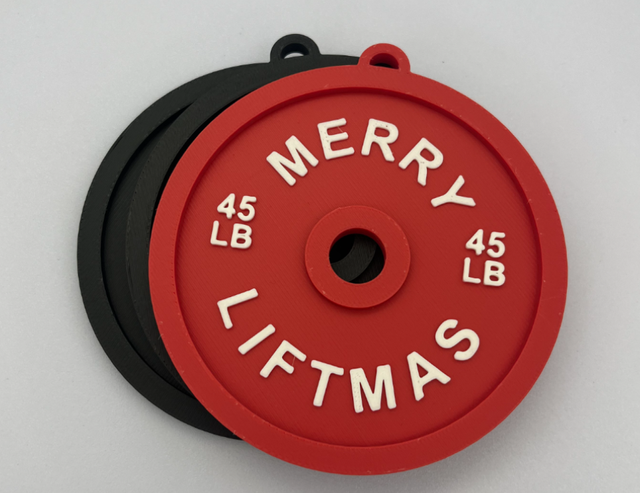 Adornos Navideños Pesas Gimnasio