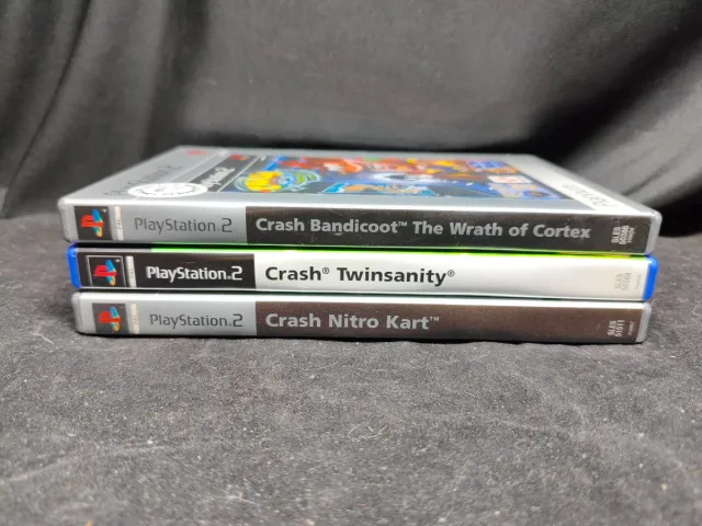 Lote 3 Jogos Crash Bandicoot PS2