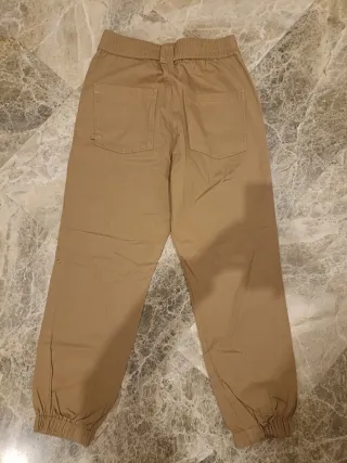 Pantalones chinos mujer color mostaza/marrón