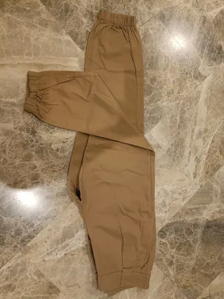 Pantalones chinos mujer color mostaza/marrón