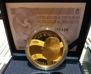 Moneda 5 Euro Certificado Autenticidad.No envío