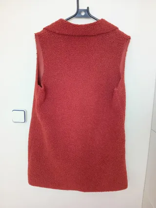 Chaleco largo borrego