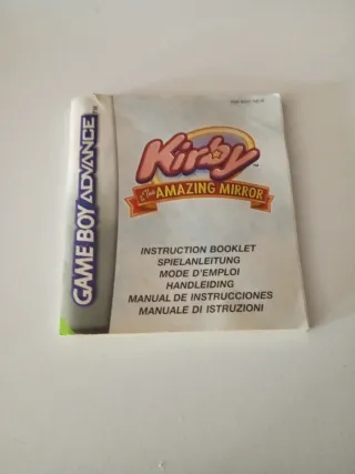 Kirby y el laberinto de los espejos GBA con manual