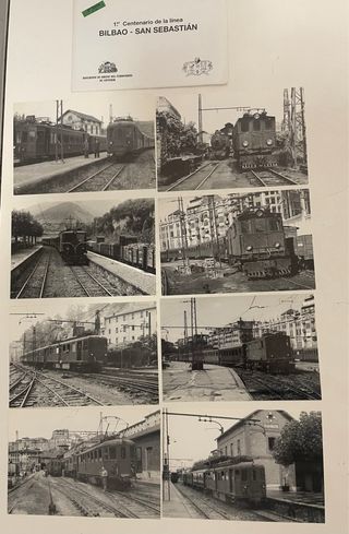 Lote 40 Postales Tren Bilbao-San Sebastián