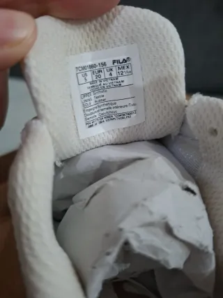 Zapatillas Fila Bebé Blancas