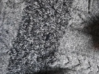 Jersey lana trenzado Camel vintage