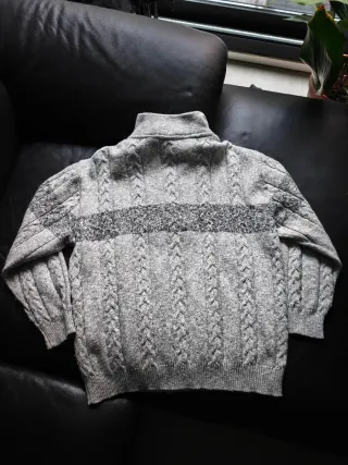 Jersey lana trenzado Camel vintage