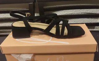 Sandalias Merkal Tacón Bajo Talla 37