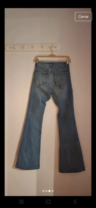 Jeans acampanados mujer cintura media T.XS