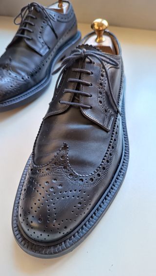 ARTIGIANALE Derby Brogue Pelle Nera 41