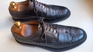 ARTIGIANALE Derby Brogue Pelle Nera 41