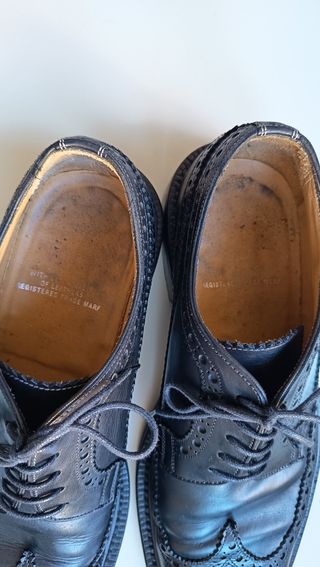 ARTIGIANALE Derby Brogue Pelle Nera 41