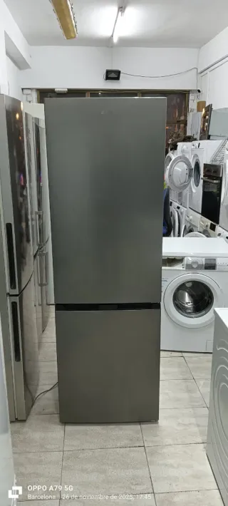 Nevera combi QIVILE acero inoxidable