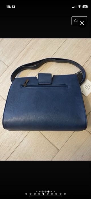 Bolso azul nuevo con etiqueta y regalo foulard