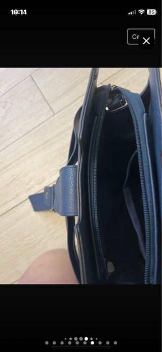 Bolso azul nuevo con etiqueta y regalo foulard