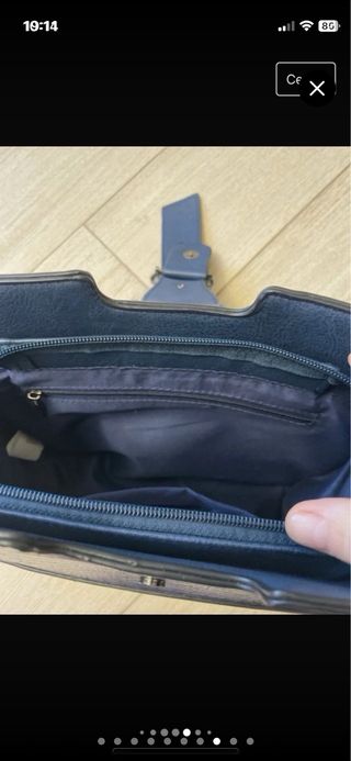 Bolso azul nuevo con etiqueta y regalo foulard