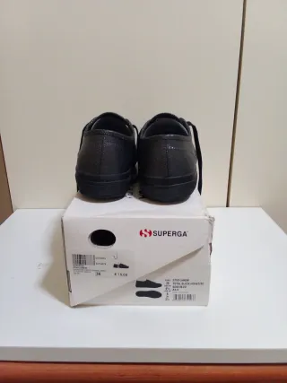 Superga Scarpetta Donna Laminato Nero 36