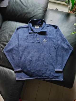 Forro polar Adidas vintage azul marino