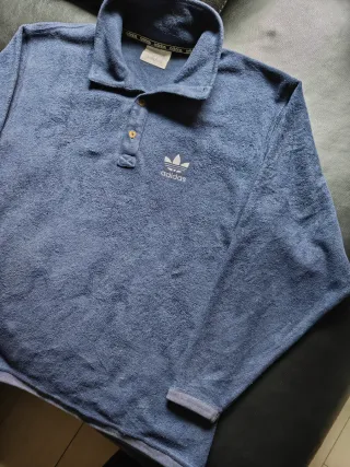Forro polar Adidas vintage azul marino